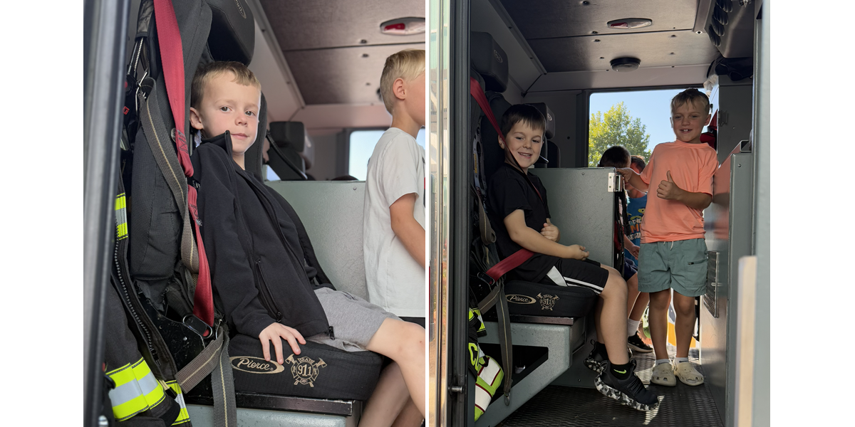 Boys in the Fire Truck